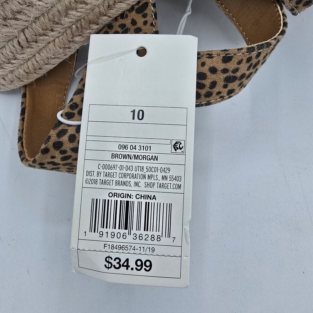 Size 10 Universal Thread Morgan Leopard Print Esp… - image 6